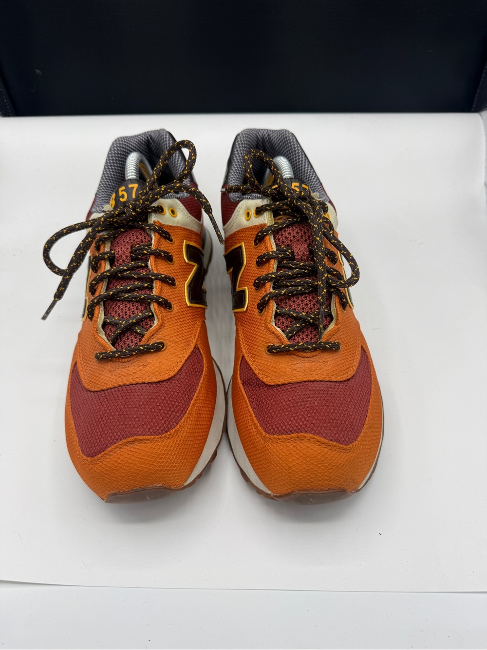 New Balance 574 Weekend Expedition Orange Lace Up Sneakers 9.5